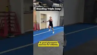 Standing triple jump - A good plyometric exercise, for athletes