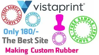 Vista print Rubber Stamp Unboxing costom design stamp making only180/- #vistaprint
