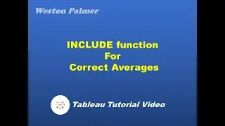 Tableau Tutorial - INCLUDE LOD for correct grand total as an average