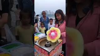 Awesome cotton candy flowers for kids #cottoncandy #candyfloss #asmr