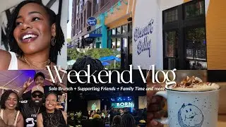 VLOG | Spend The Weeknd with me..Solo Brunch Date, Annual Church Cookout, Supporting Friends & more!