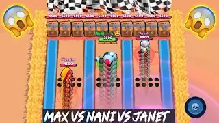 Max vs Nani vs Janet Race | who will Win? ✓ Brawl stars