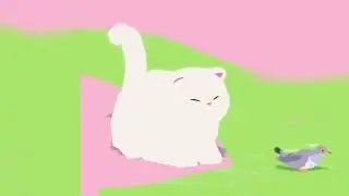 Forest Island - White fat cat (H)