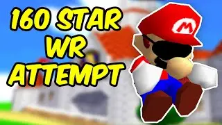 BLINDFOLDED SM64 - 160 Star (10 x 16 Star in a row) WORLD RECORD Attempt!