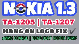 NOKIA 1.3 │TA-1205 │DEAD BOOT REPAIR │eMMC CHANGE FULL DUMP │ISP PIN OUT │SCREEN and FRP LOCK RESET