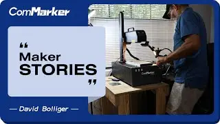 ComMarker Maker Story: David Bolliger's Exploration of the ComMarker MOPA 60W Laser Engraver