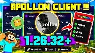 💀APOLLON CLIENT For MCPE ( 1.26.32+) 🔥 [ LATEST VERSION ] , Toolbox MCPE, apollon Client For MCPE.