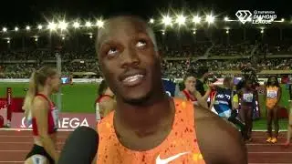 Letsile Tebogo After Running 19.64 To Beat Erriyon Knighton, Fred Kerley In Lausanne