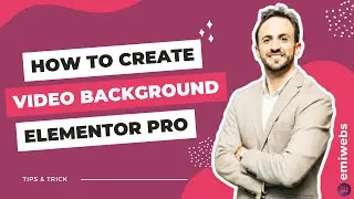 How to Create a Video Background section with Elementor Pro 🎥