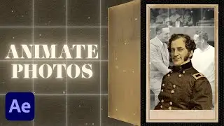 How To Animate Archived Photos: Part 2 - The Puppet Pin Tool and 3D Lights (After Effects Tutorial)
