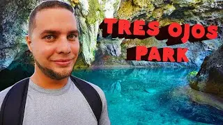 tourist LAKE THE THREE EYES of the DOMINICAN REPUBLIC 🇩🇴