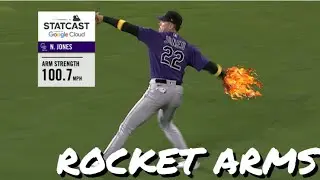 Hardest average thrower at every position (per baseball savant)