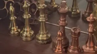 Sand casting several chess pieces!