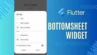 Bottomsheet in Flutter - Code With Examples