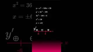 Точки экстремума функции. Точка минимума и точка максимума #calculus #maths #егэ #матан