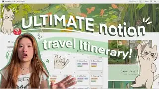 Plan your ULTIMATE travel Itinerary!! | Free Aesthetic Notion Template and Tour! | Japan Travel Tips