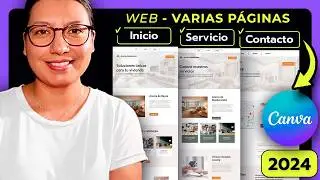 Como crear un SITIO WEB en Canva con dominio GRATIS Paso a Paso en 2024 - Con Varias Páginas
