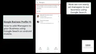 Google Business Profile || How to add a manager using Google Search 👋👋