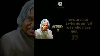 Winners never quit 💯#abdulkalam #abdulkalamwisdom #motivation #winner