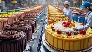 How Millions of Cakes Are Made in a Factory | Automated Cake Factory Process