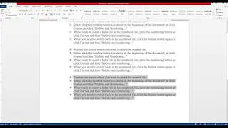 HOW TO INSERT BULLETS AND NUMBERING IN MS WORD DOCUMENT