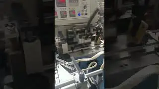 YS-3000 mitre fold test of high speed woven or printed label cutting and folding machine