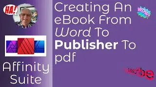 How To Create An eBook From Word To Publisher To a pdf. The Full Story