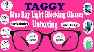 TAGGY- Blue Ray Cut | Anti Glare Glasses For Eye Protection  From Computer