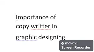 Importance of copywritting in graphic design VIdeo 09