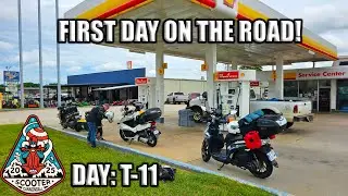 THE GRAND AMERICAN ROAD TRIP STARTS! - 2025 Scooter Cannonball - Day T-11