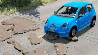 Cars vs Stones #4 | BeamNG.drive