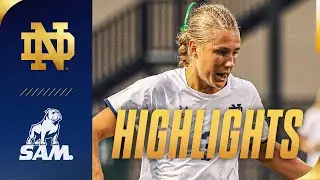 Huge Second Half Leads To 6-0 Win  | Highlights vs Samford | Notre Dame Women's Soccer
