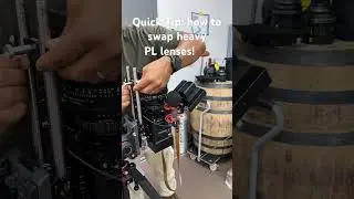 How to swap heavy PL lenses on a cinema camera #redkomodox #tokinavista