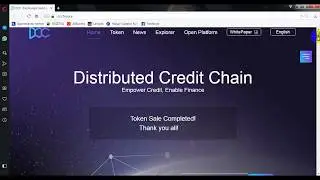 Обзор ICO Distributed Credit Chain