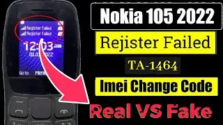 Ta 1464 imei change code 2025 | Nokia 105 (2022) invalid sim | Orignal Nokia