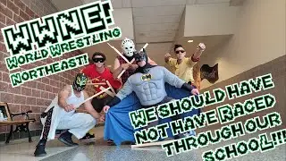 TEACHERS GET IN TROUBLE ON LAST DAY OF SCHOOL... Wrestling in the Hallways!!! WWNE - Race Edition!