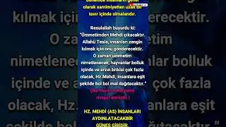 Hz Mehdi Bir Yöntem Kullanacak Hadi sıfatıyla tecelli edecek insanları hidayete erdirecektir #shorts