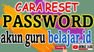 CARA RESET PASWORD AKUN guru.belajar.id