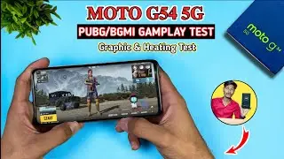 Moto G54 Pubg/BGMI Test - Moto G54 5g Pubg Graphics, Gyroscope And Heating Test