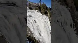 Frozen Montmorency Water fall Quebec City in Winter 💙  #viralvideo  #viralshorts #canada