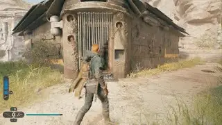 STAR WARS Jedi: Survivor Koboh Walkthrough Ramblers Reach Outpost Gatekeeper eyes building