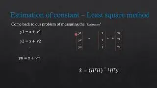 Least Square Estimation of Constant - Step by Step derivation and Python Code