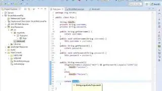 struts welcome example using eclipse part 2