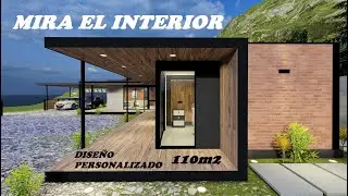 ✅ Diseño de Casa Moderna Tipo L de un piso y tres dormitorios. Design of  House with three bedrooms