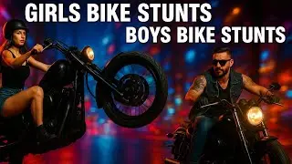 Girls vs Boys bike riding - You Decide!