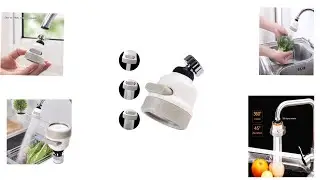 IMMERSE Rotating Water-Saving Sprinkler, Faucet Aerator, 3-Gear Adjustable Head Nozzle Splash-
