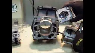 2 stroke transfer ports information, along with porting and polishing tips
