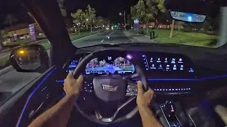 2022 Cadillac Escalade Diesel 4WD POV Night Drive (3D Audio)(ASMR)