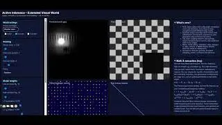Active Inference  — Predictive Coding with Gabor Edge Dictionary and Interactive Controls
