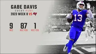 Gabe Davis Every Target and Catch vs Tampa Bay Buccaneers | 2023 Week 8 | Fantasy Football Film